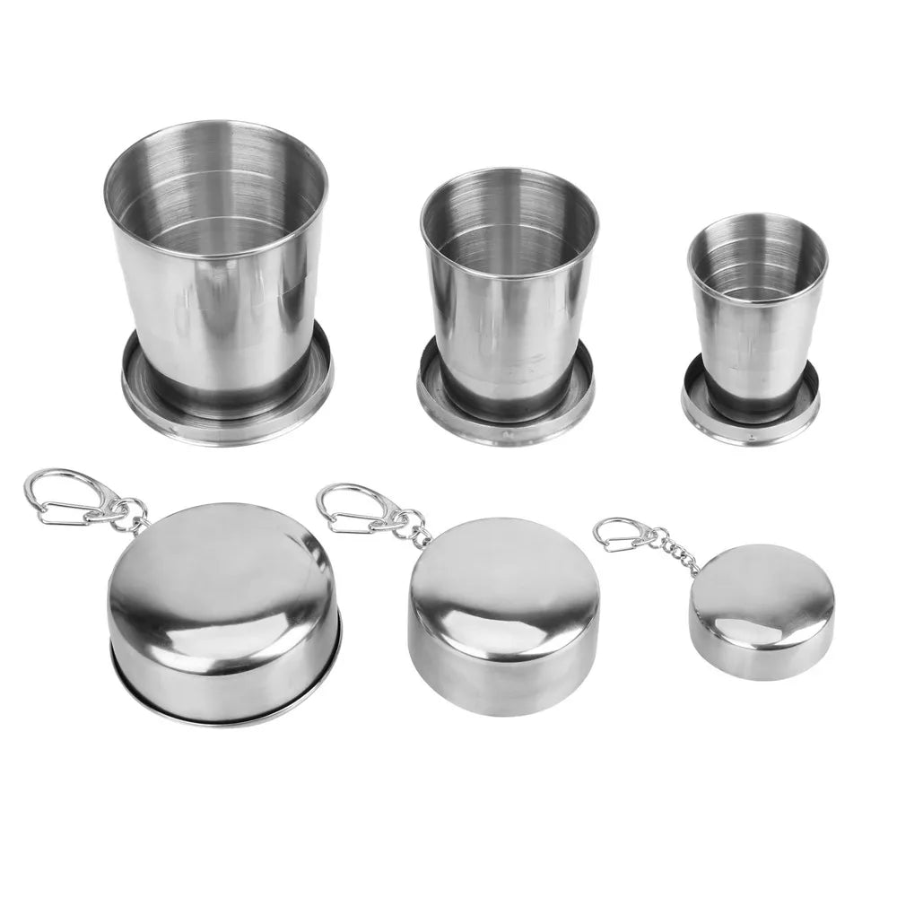 Stainless Steel Collapsible Cup For Outdoor Adventures - OnTheGo Drinkware