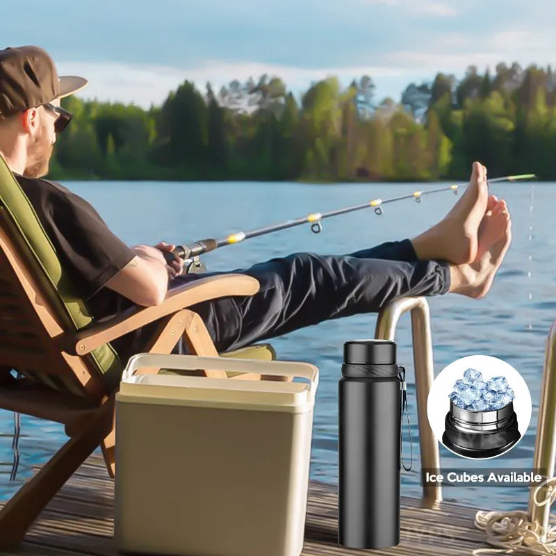 Smart Thermos Flask Water Bottle with Intelligent Display 1000ML - OnTheGo Drinkware