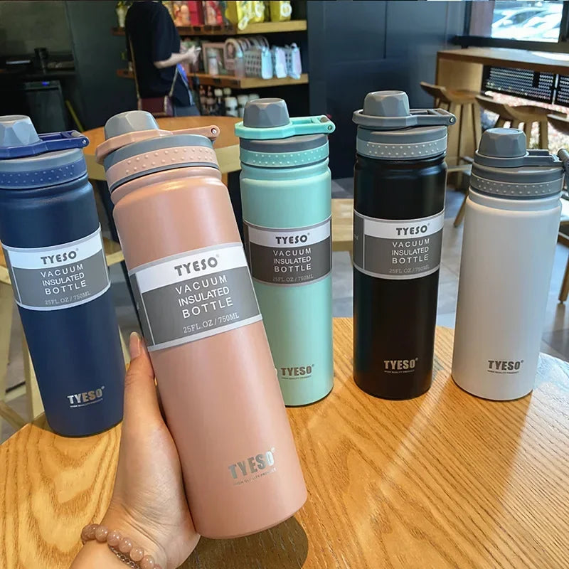 Tyeso Thermos Water Bottle - Stainless Steel Vacuum Flask Thermos - OnTheGo Drinkware