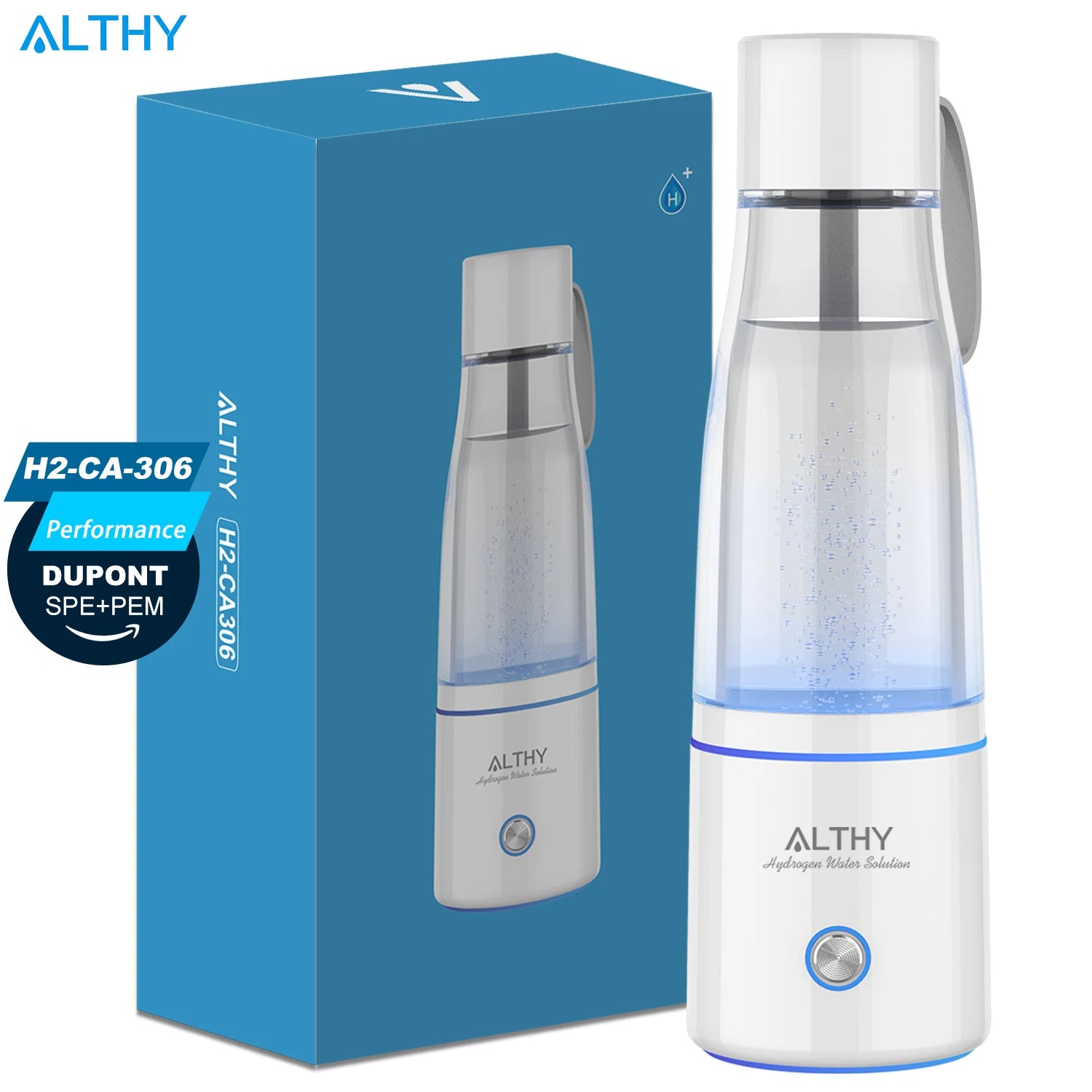Althy Premium Molecular Hydrogen Water Generator Bottle - Up to 5000ppb