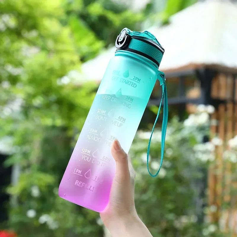 Motivational Water Bottle With Times Marker - OnTheGo Drinkware